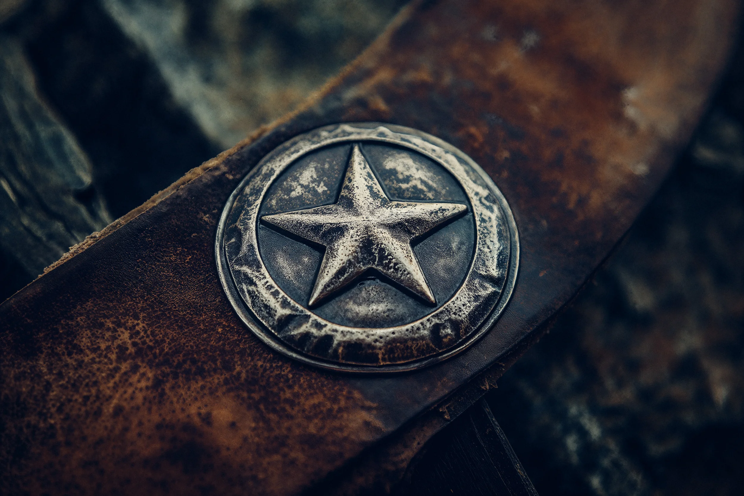 Lonestar belt buckles and old faded Levis 4 by Robert Brembeck