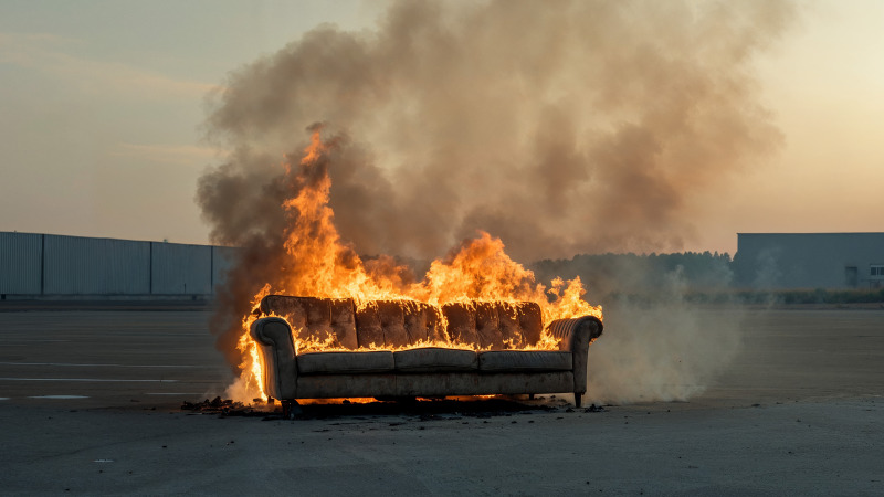 Burning down the house 44 by Robert Brembeck